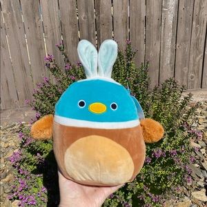 Daska the Mallard Duck with Bunny Ears Easter 2022 7/8 Inch Squishmallow